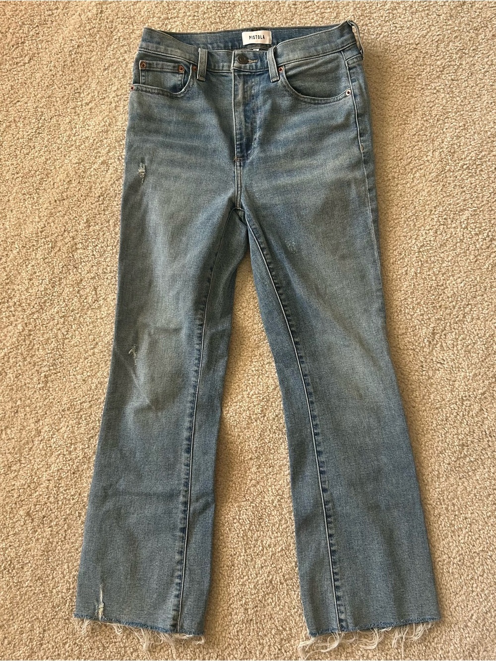pistola Light Blue Straight Leg Jeans